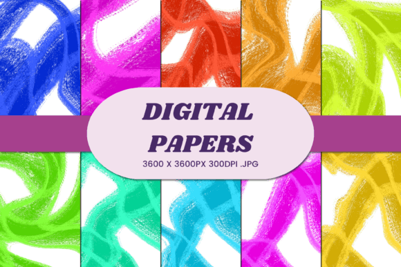 Abstract Line 1 Digital Paper for Creative Projects