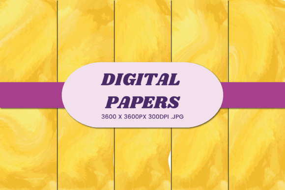 Abstract Orange Yellow 10 Digital Paper