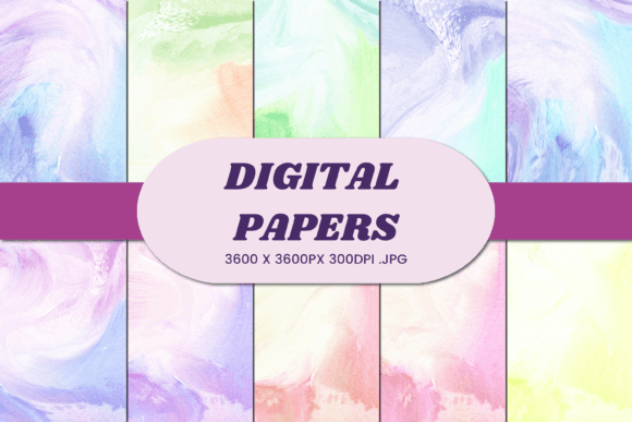 Abstract Watercolor 55 Digital Paper for Creatives
