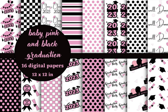 Elevate Your Celebration with Baby Pink and Black Graduation Papers: The Ultimate Digital Resource for Creative Projects