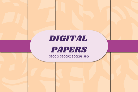 Summer Abstract 8 Peach Digital Paper for Creative Projects
