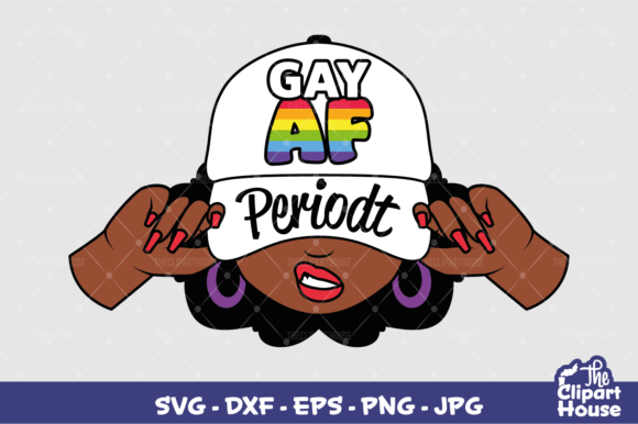 Unleash Your Creativity with the Gay AF Periodt Woman Design