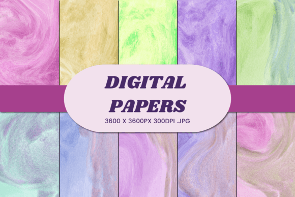Unlock Creative Potential with Abstract Watercolor 96 Digital Paper for Your Business
