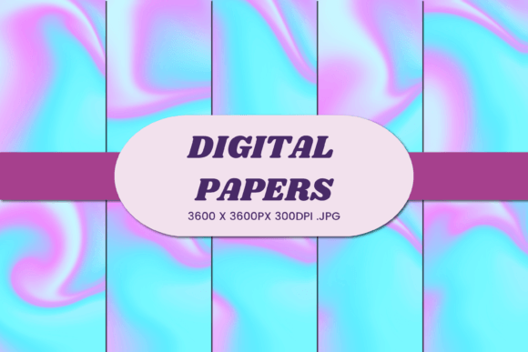 Unlocking Creativity with Pink Blue Unicorn Liquid 7 Digital Paper