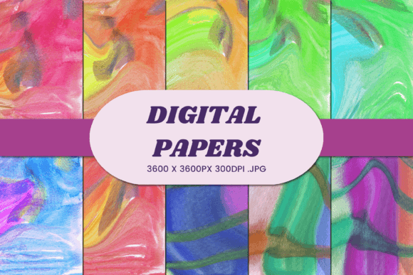 Unlocking Creativity with Watercolor Abstract 52: The Ultimate Digital Paper for Modern Designers