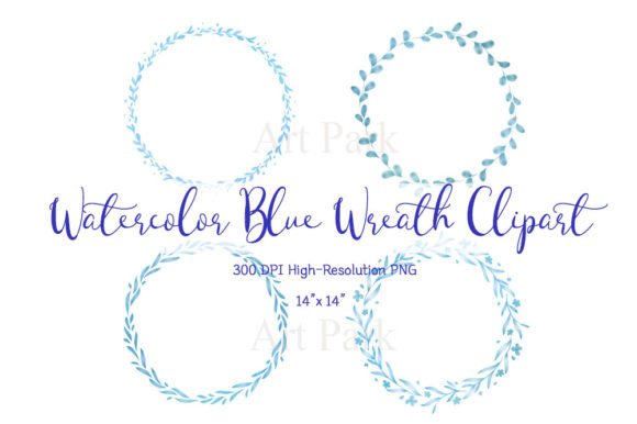 Unlocking Creativity with Watercolor Blue Wreath PNG Clipart